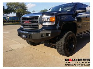 GMC Sierra 1500 Stealth Front Winch Bumper - Smittybilt XRC - Texture Black WARN M12000 - (2014-2015)